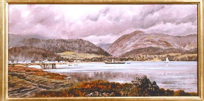 Brodick Pier, 20. elokuuta 1886 (öljy kankaalle) tekijältä John Brett