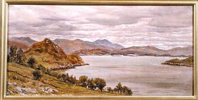 Katse ulos Loch Corriesta, 27. elokuuta 1885 (öljy kankaalle) tekijältä John Brett