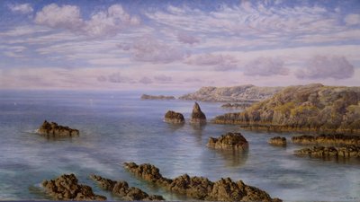 Guernseyn etelärannikko, 1875. tekijältä John Brett