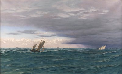 Yachts in a Seaway, Välimeri, 1871 tekijältä John Brett