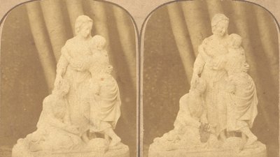 Pari varhaista stereografianäkymää brittiläisistä patsaista, 1850-1910 tekijältä John Browning