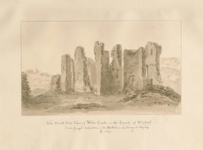 Alton Castle: seepiapiirros tekijältä John Buckler