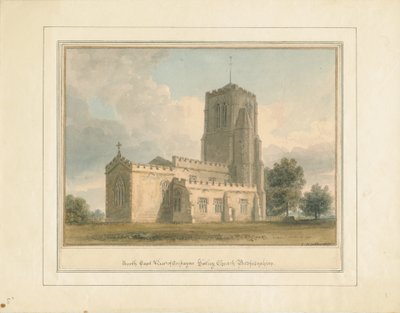 Bedfordshire - Cockayne Hatley Church, 1817 tekijältä John Buckler