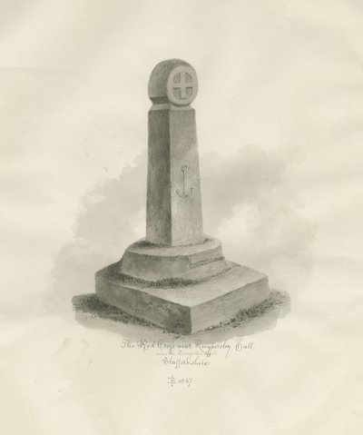 Biddulph - "Punainen Risti": seepiapiirros, 1847 tekijältä John Buckler