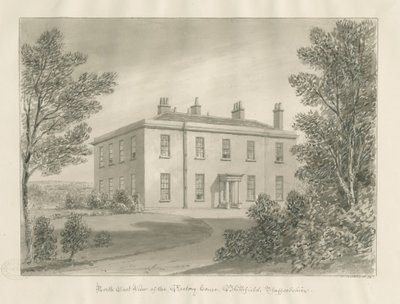 Blithfield - Pappila: seepiapiirustus, 1824 tekijältä John Buckler
