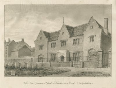 Burton-upon-Trent - Lukio: seepiapiirustus tekijältä John Buckler