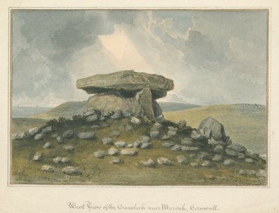 Cornwall - Morvah - "The Cromlech", 1821 tekijältä John Buckler