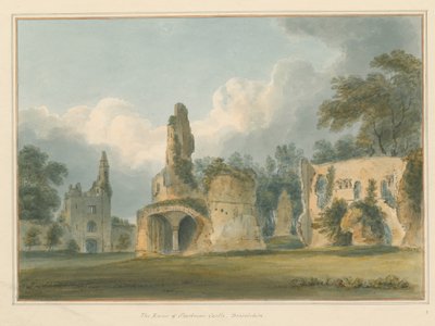 Dorset - Sherborne - Linnan rauniot, 1802 tekijältä John Buckler