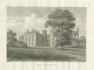 Enville Hall: seepiapiirustus tekijältä John Buckler