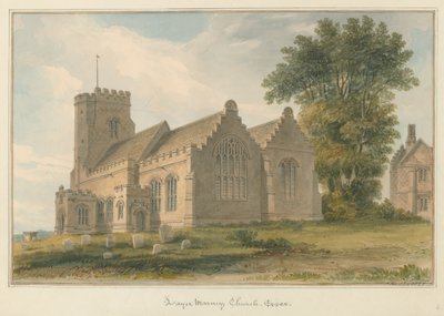 Essex - Layer Marney Church, 1825 tekijältä John Buckler