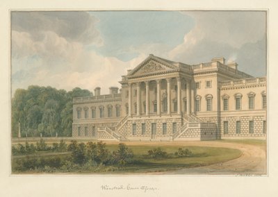 Essex - Wanstead House, 1822 tekijältä John Buckler