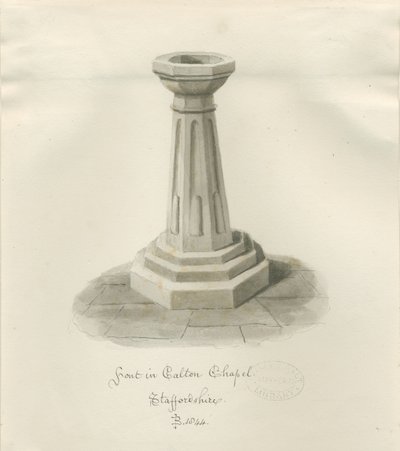 Font in Calton Chapel - nyt 