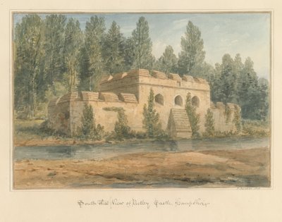 Hampshire - Netleyn linna, 1828 tekijältä John Buckler