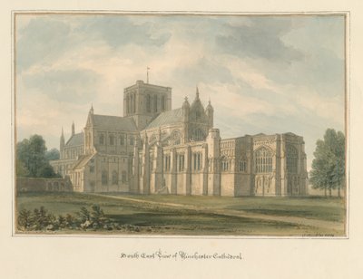 Hampshire - Winchesterin katedraali, 1824 tekijältä John Buckler