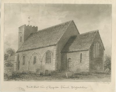 Kingstone Church: seepiapiirros tekijältä John Buckler