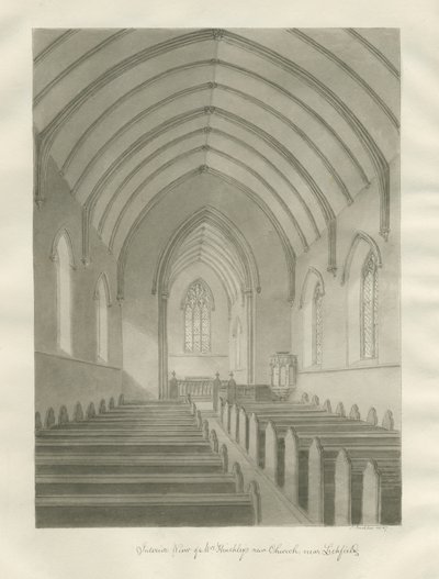 Lichfield - Kristuksen kirkon sisustus [Uusi kirkko