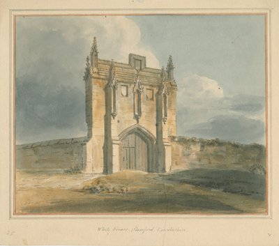 Lincolnshire - Stamford - White Friars, 1802 tekijältä John Buckler