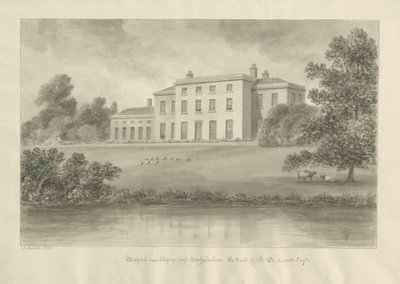 Milford House: seepiapiirustus tekijältä John Buckler