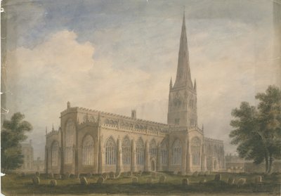 Nottinghamshire - Newark Church, 1809 tekijältä John Buckler