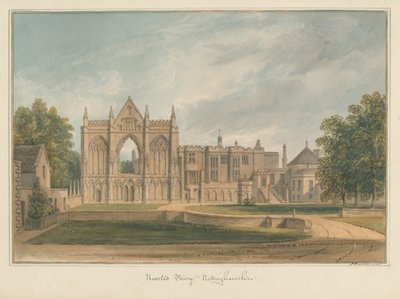 Nottinghamshire - Newsted Priory, 1826 tekijältä John Buckler