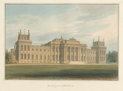 Oxfordshire - Blenheim [palatsi], 1812 tekijältä John Buckler