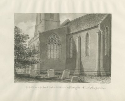 Pattinghamin kirkko - East Window: seepiapiirros, 1846 tekijältä John Buckler