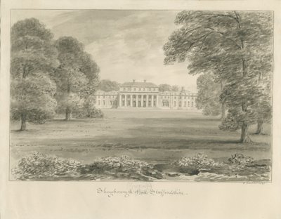 Shugborough Hall: seepiapiirustus tekijältä John Buckler