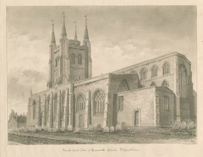 Tamworth Church: seepiapesupiirros tekijältä John Buckler