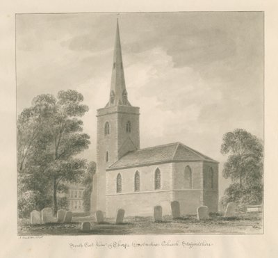 Thorpe Constantine Church: seepiapesupiirros tekijältä John Buckler