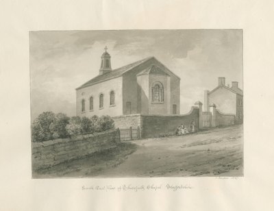 Thursfield Chapel: seepiapesupiirustus tekijältä John Buckler