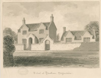 Trentham School: seepiapesupiirustus, 1840 tekijältä John Buckler