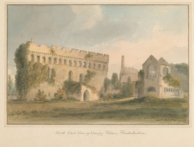 Wales - Pembrokeshire - Llanfey Palace, 1815 tekijältä John Buckler
