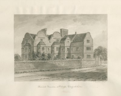 Walsall - "Ancient Mansion": seepiapesupiirros tekijältä John Buckler