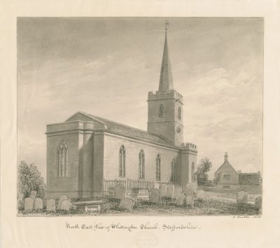 Whittington Church: seepiapesupiirros tekijältä John Buckler