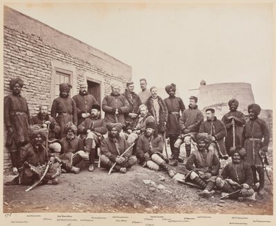 Brittiläiset upseerit, 3. sikhit, 1879 tekijältä John Burke