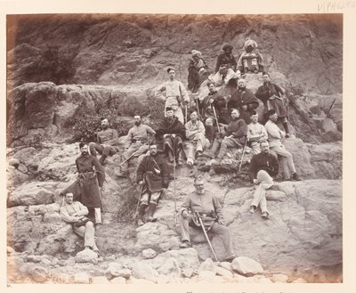 ?Sultaani Tarran 51. rykmentin upseerit, jotka esittelevät erilaisia palvelusunivormuja?, 1878 tekijältä John Burke