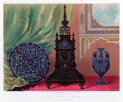 Damascened Work, 1800-luku. tekijältä John Burley Waring