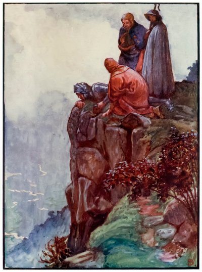 "Hill Error" John Bunyanin "Pilgrim" -progress From This World, To That What Is To Come -kappaleesta tekijältä John Byam Liston Shaw