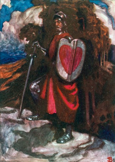 Mr Greatheart (värilitografia) tekijältä John Byam Liston Shaw
