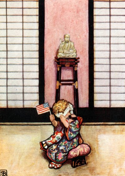 Puccini, Madame Butterfly (värilitografia) tekijältä John Byam Liston Shaw