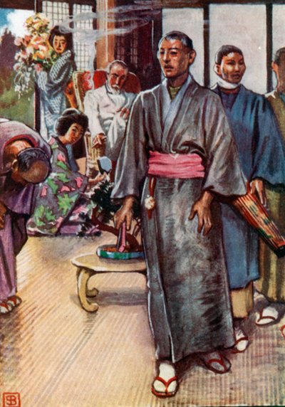 Puccini, Madame Butterfly (värilitografia) tekijältä John Byam Liston Shaw