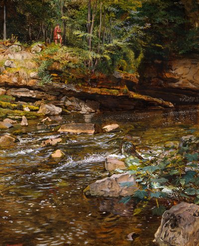Kelpie ja Highlander (liitu ja vartaloväri paperilla) tekijältä John Byam Liston Shaw