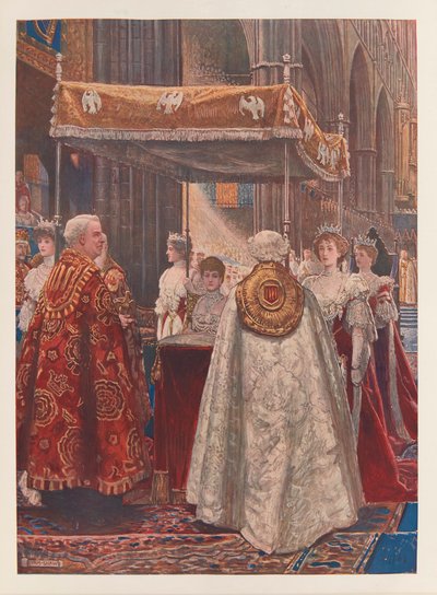 Kuningatar Alexandran voitelu tekijältä John Byam Liston Shaw