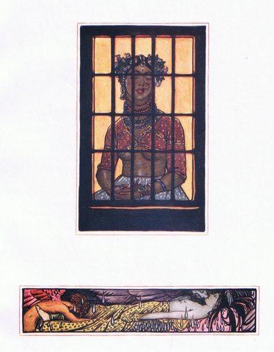 Lilavantin tarina, kuvitus Kaman puutarhasta (ja muita sanoituksia Intiasta), 1920 tekijältä John Byam Liston Shaw