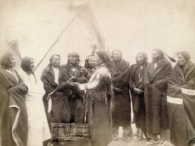 Intiaanipäälliköt Deadwoodissa, Etelä-Dakotassa, 1891 tekijältä John C. H. Grabill