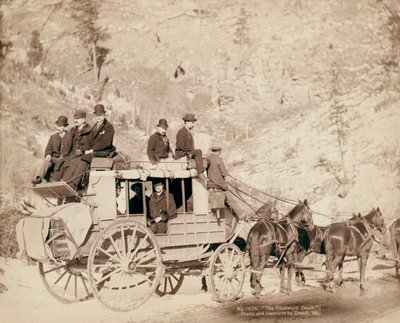Deadwood Coach matkustaa Etelä-Dakotassa tekijältä John C. H. Grabill