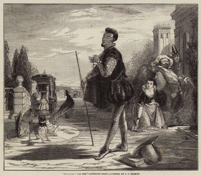 Malvolio auringossa, kahdestoista ilta tekijältä John Callcott Horsley