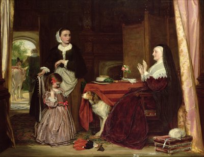 Uusi mekko, 1865 tekijältä John Callcott Horsley