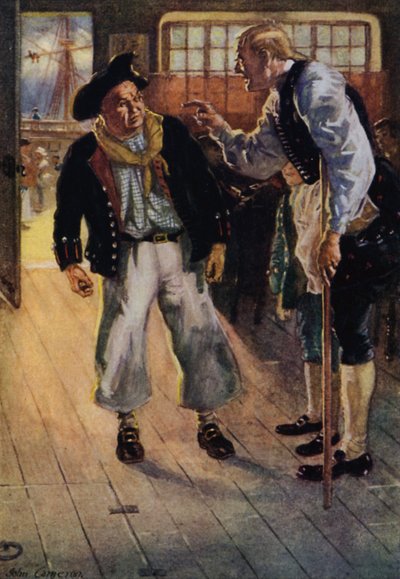 Kuvitus Treasure Islandille tekijältä John Cameron