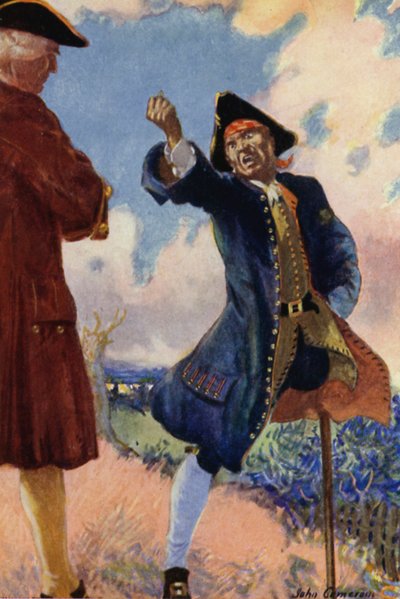 Kuvitus Treasure Islandille tekijältä John Cameron